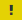 The reverse yellow low priority alert icon