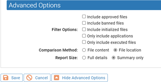 The Advanced Options