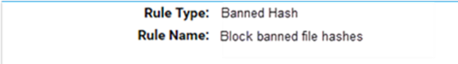 The Rule Information dialog showing the Rule Type and Rule name fields