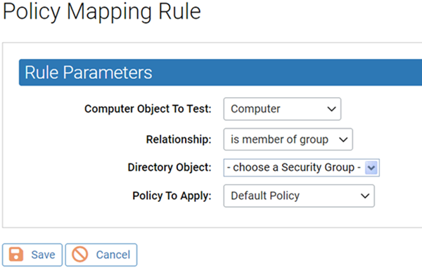 The Relationship field menu